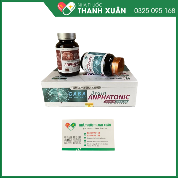 Hoạt huyết dưỡng não Brain ANPHATONIC Hỗ trợ hoạt huyết, tăng tuần hoàn máu não